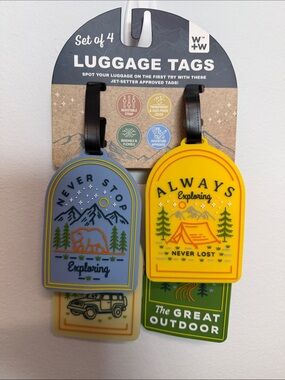 W+W | Adventurer Outdoor Luggage Tags 🥾⛺️🌲